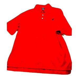 Mens Polo Short Sleeve shirt 100%Cotton-Small-Red-Jackson Hole Logo 34e